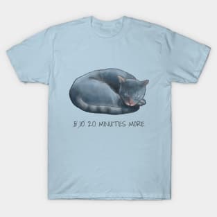 Sleepy Cat - 20 minutes more - Lazy Animals T-Shirt